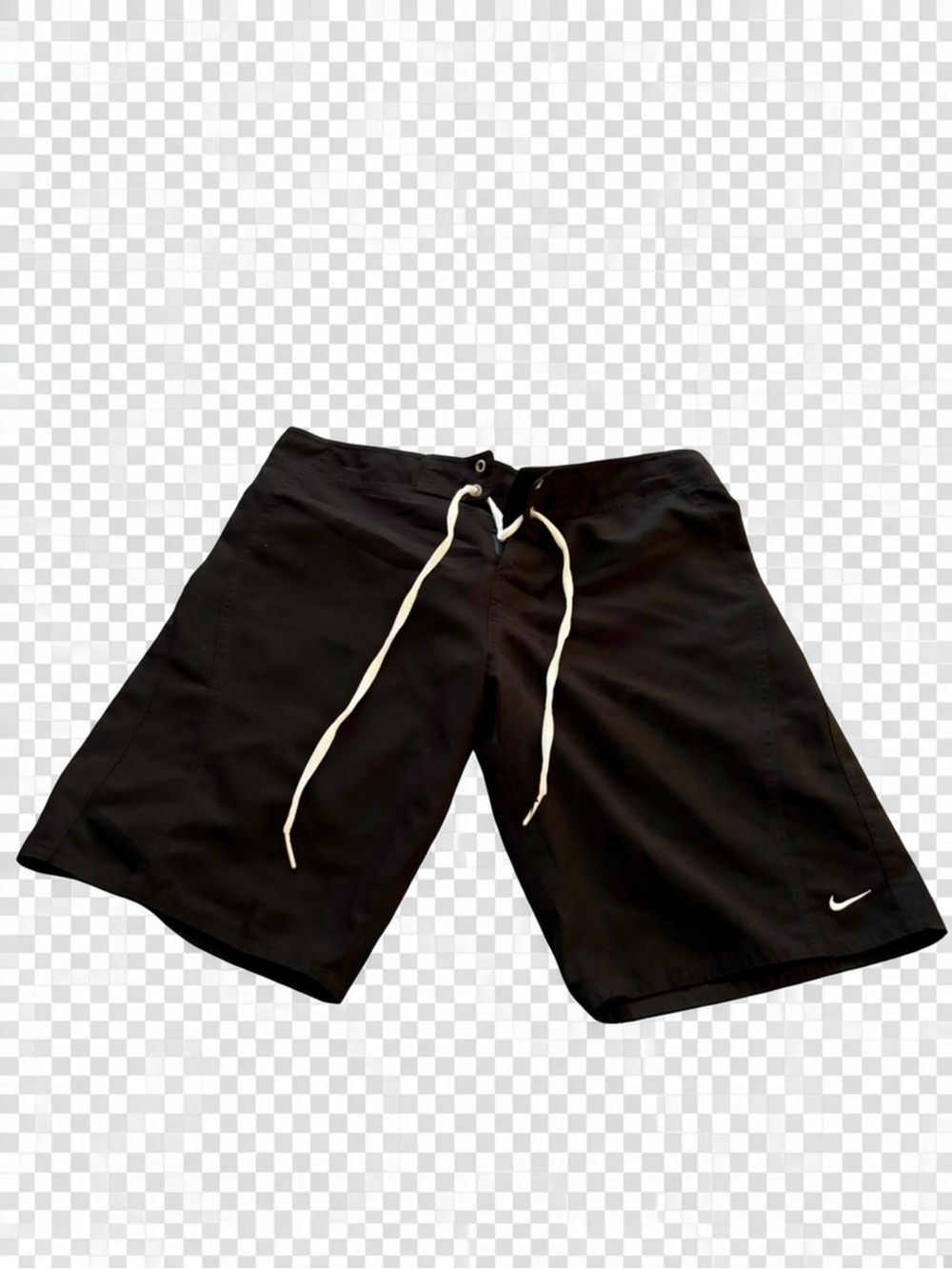 Nike Black Swim Shorts with White Drawcord